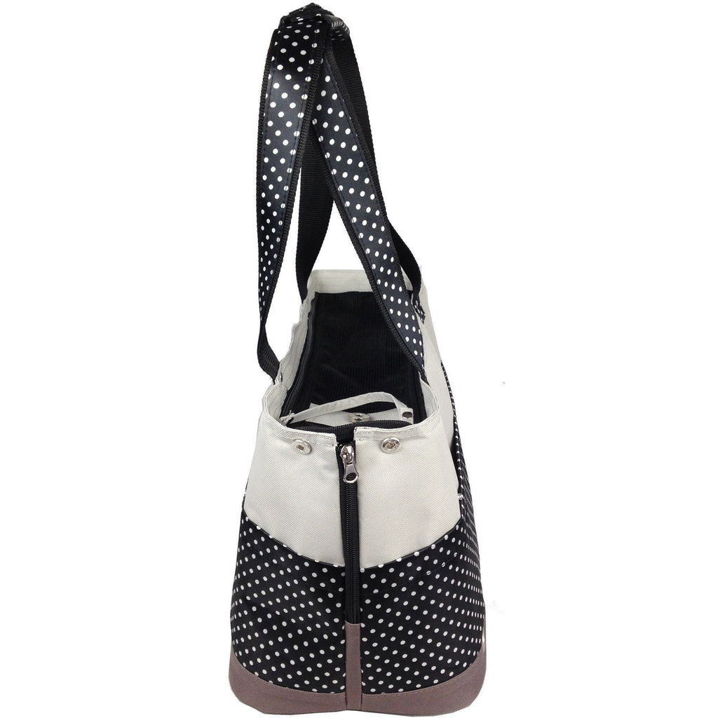 Spotted Fashion Tote Pet Carrier | Designer Travel Bag | Up to 20 lbs