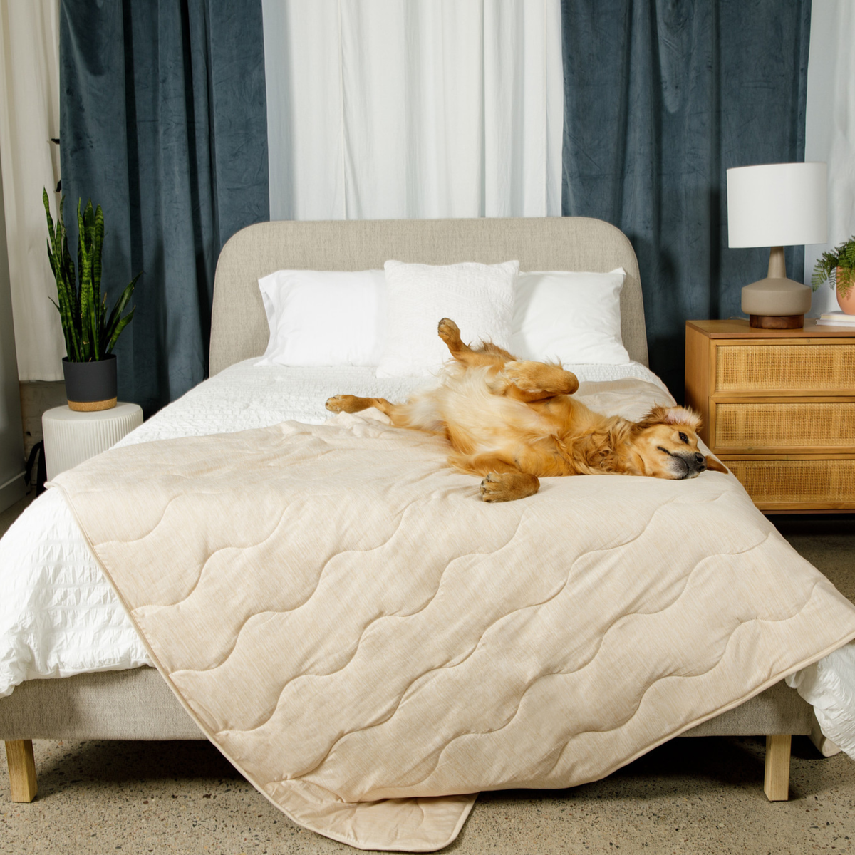 PupChill™ Cooling Waterproof Dog Blanket — Arctic Sand