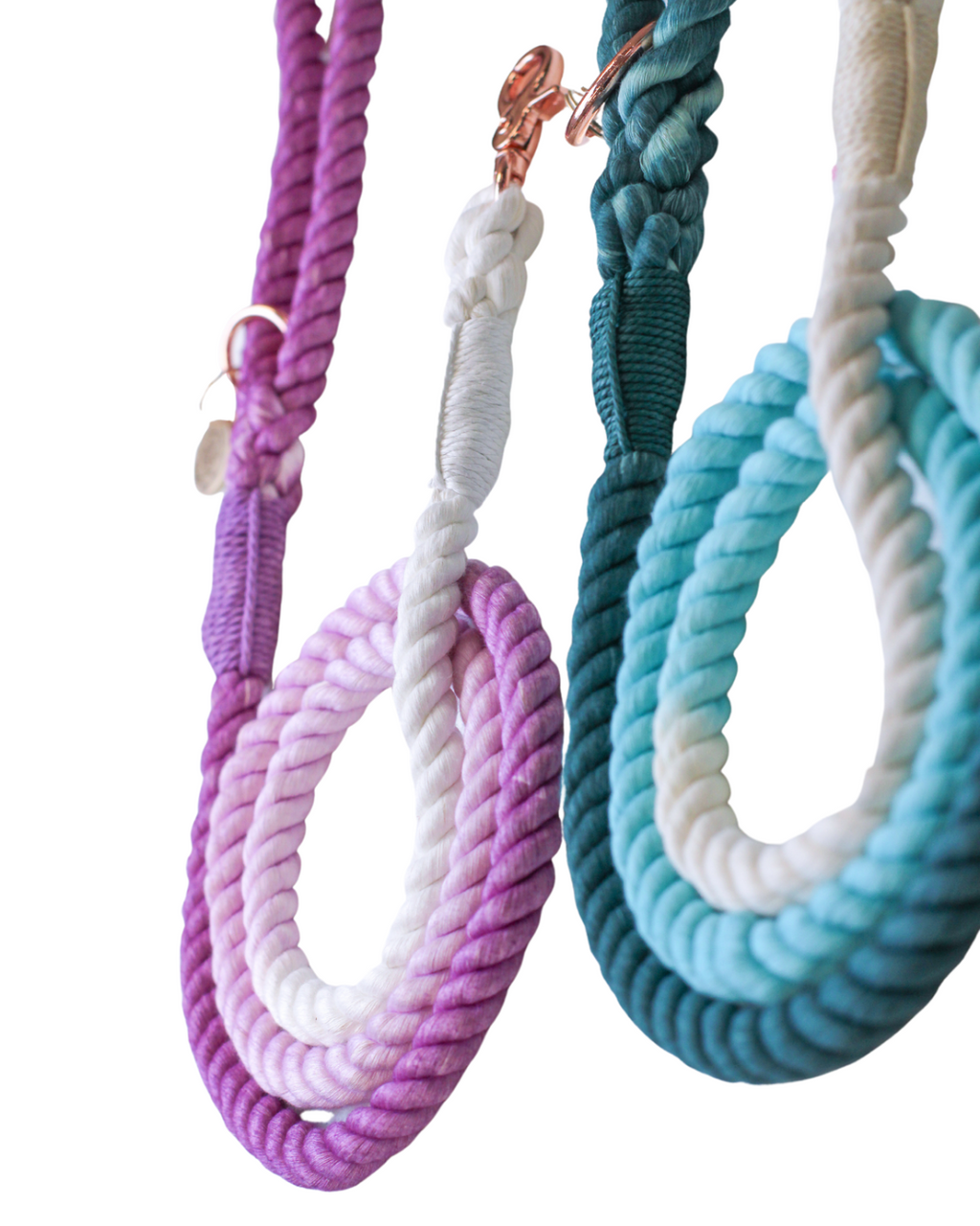 Flauntly Paws Ombre Cotton Rope Dog Leash