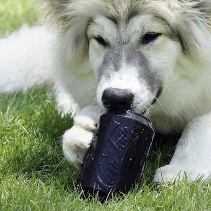 SodaPup Magnum Can Toy | Durable Rubber Chew Toy & Treat Dispenser | USA Made | For Extreme Chewers