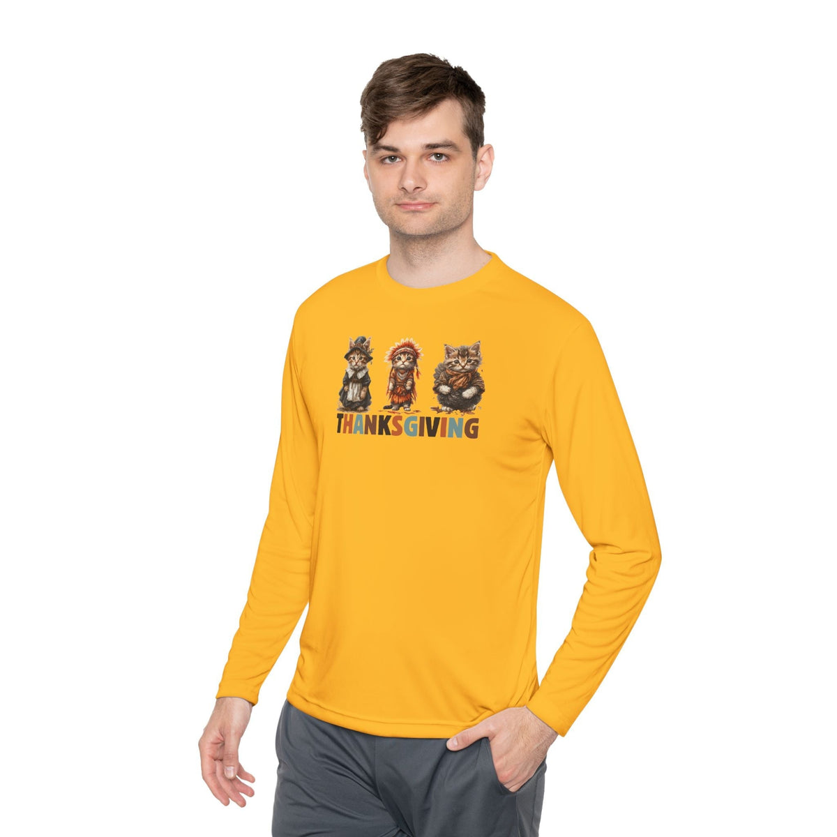Thanksgiving Cat Long Sleeve Tee | For the Proud Cat Parent