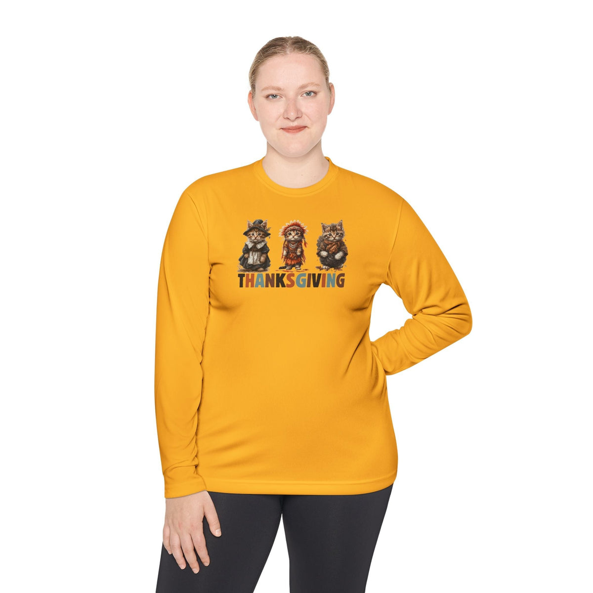 Thanksgiving Cat Long Sleeve Tee | For the Proud Cat Parent