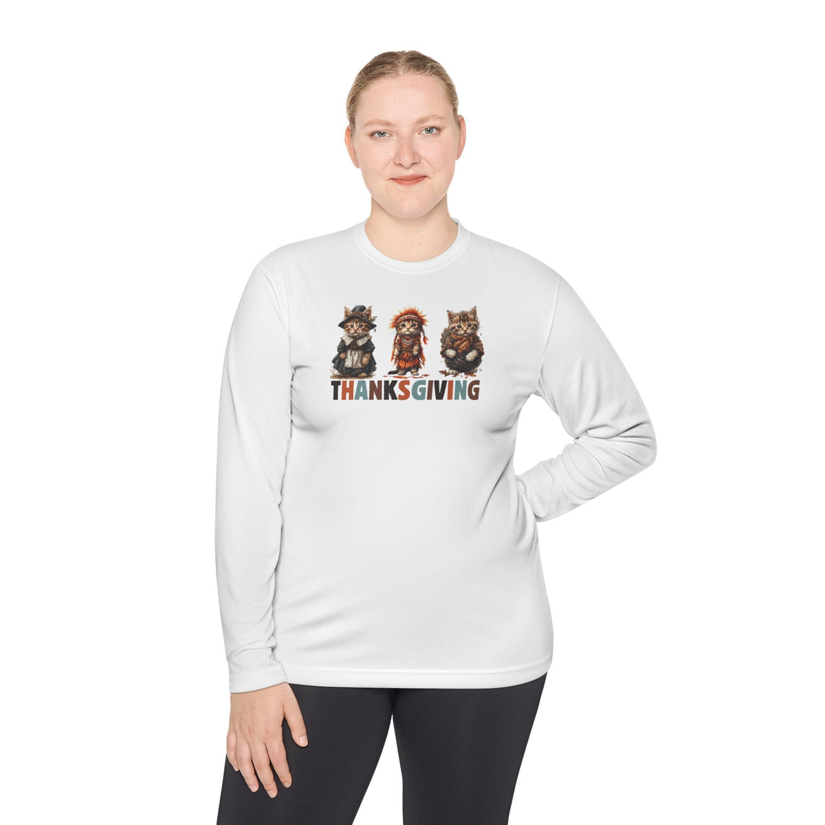 Thanksgiving Cat Long Sleeve Tee | For the Proud Cat Parent