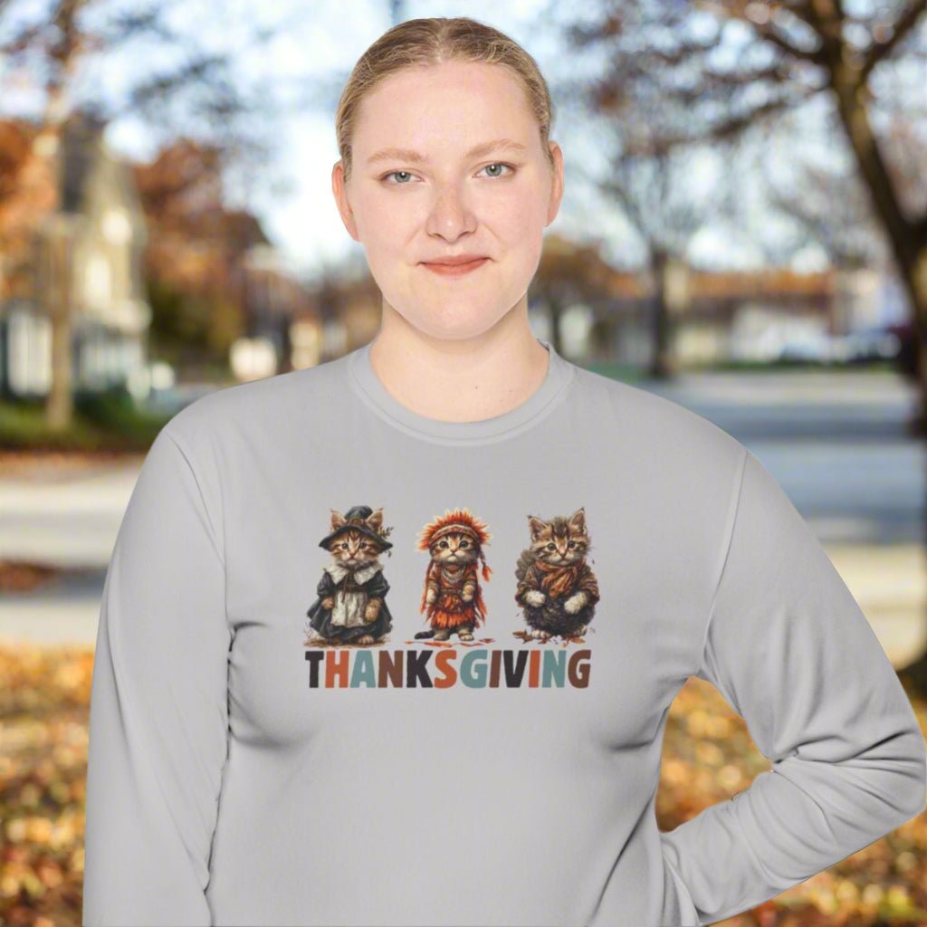 Thanksgiving Cat Long Sleeve Tee | For the Proud Cat Parent