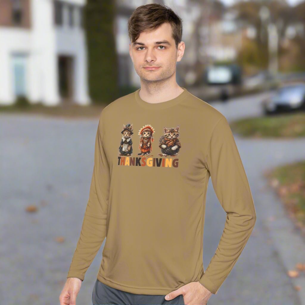 Thanksgiving Cat Long Sleeve Tee | For the Proud Cat Parent