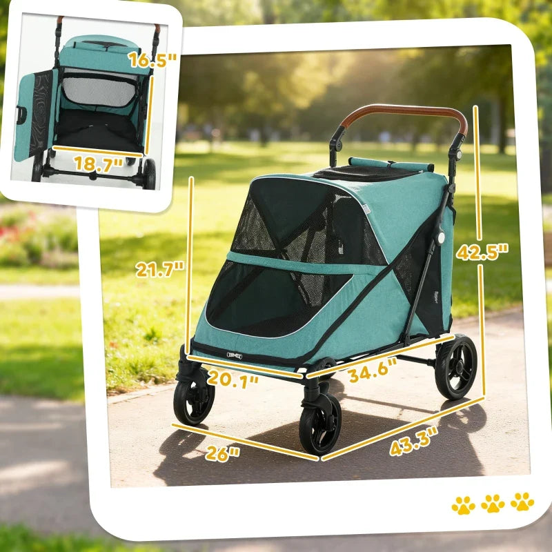 All-Terrain Large Dog Stroller — Up to 66 lbs